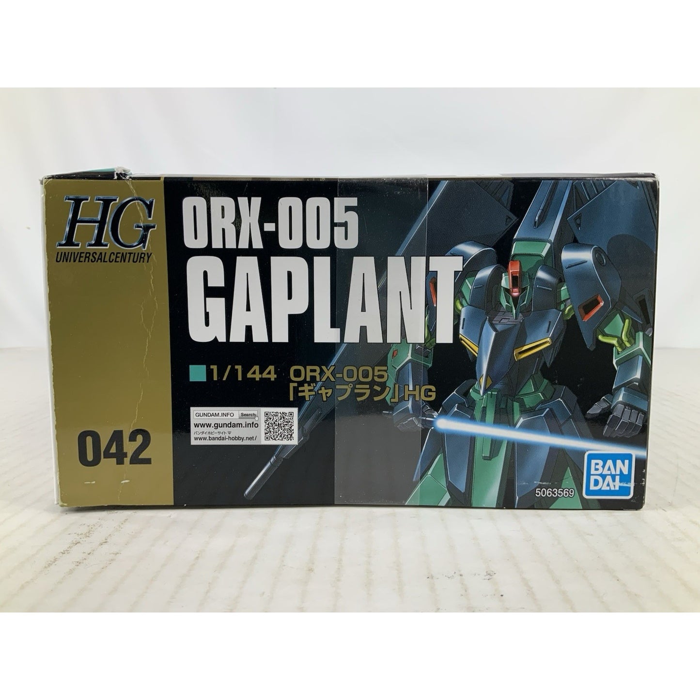 BANDAI HG Gaplant Z Gundam ORX-005 HGUC 042 1:144 model kit DISTRESSED BOX