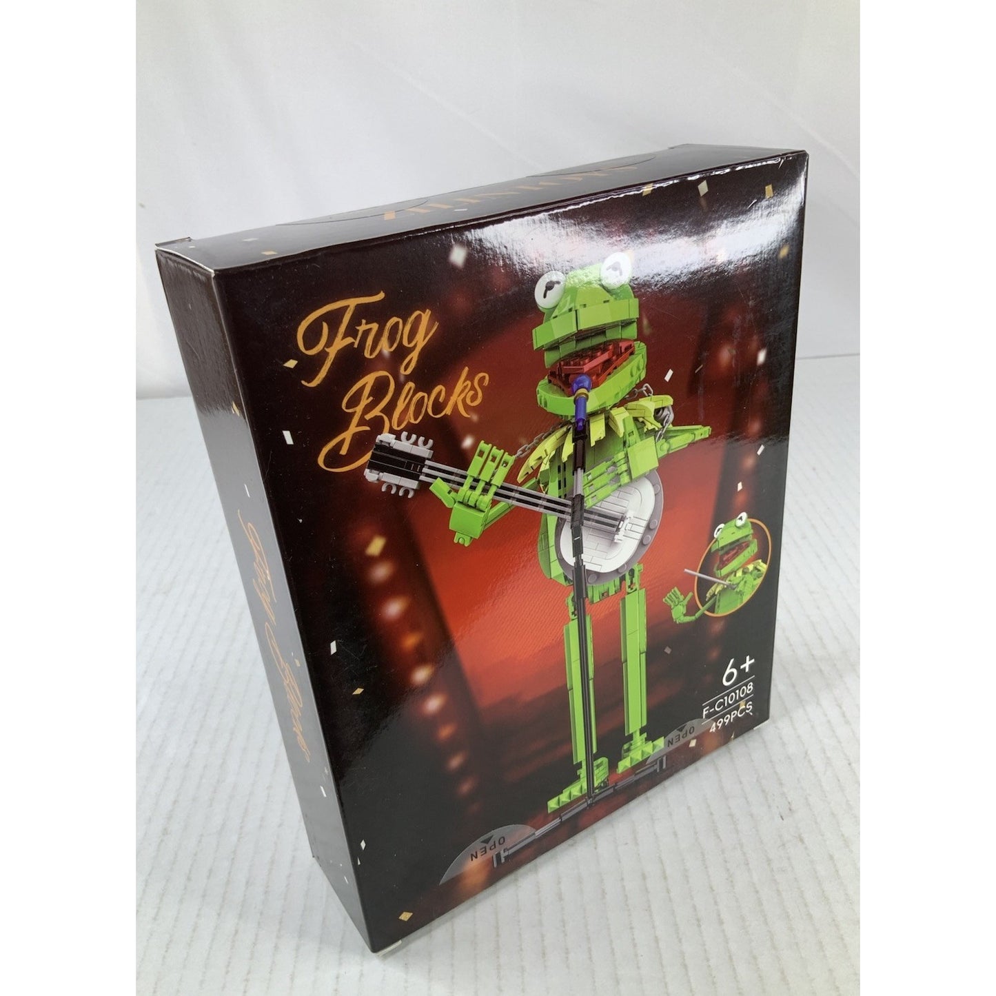 Frog Banjo Building Block Green Character Compatible Set With Box