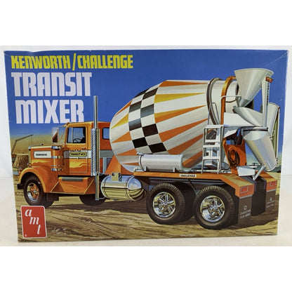 AMT Kenworth Challenge Transit Mixer Cement truck 1:25 model kit DISTRESSED BOX