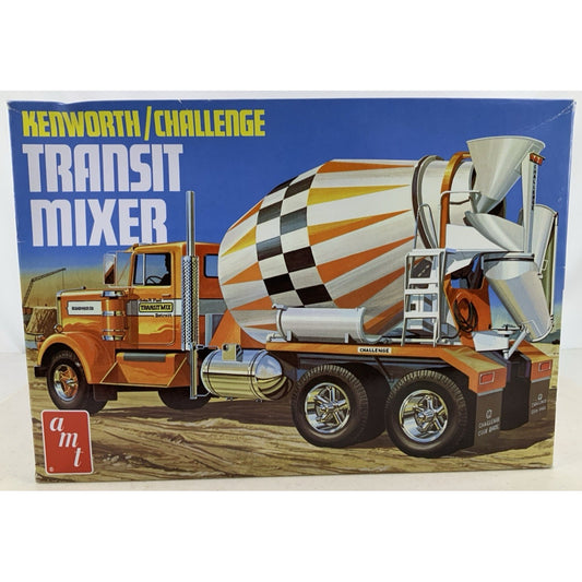 AMT Kenworth Challenge Transit Mixer Cement truck 1:25 model kit DISTRESSED BOX