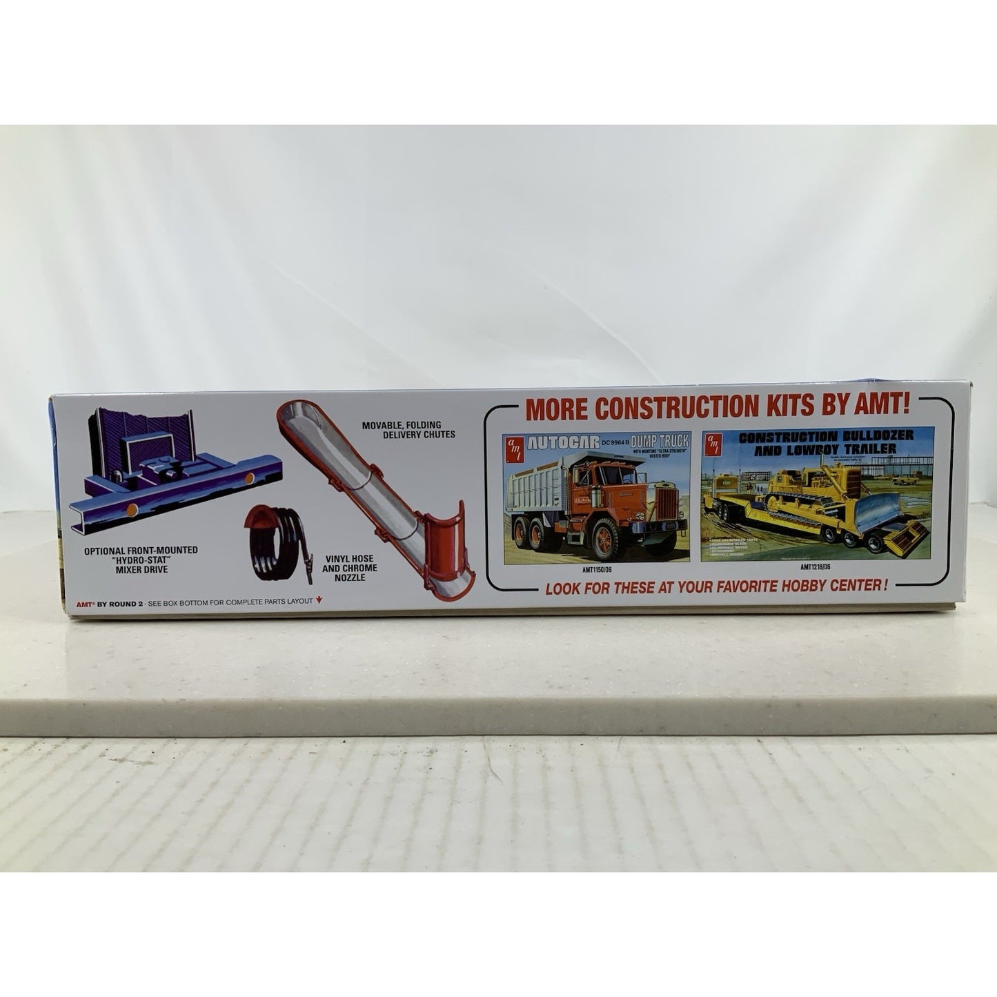 AMT Kenworth Challenge Transit Mixer Cement truck 1:25 model kit DISTRESSED BOX