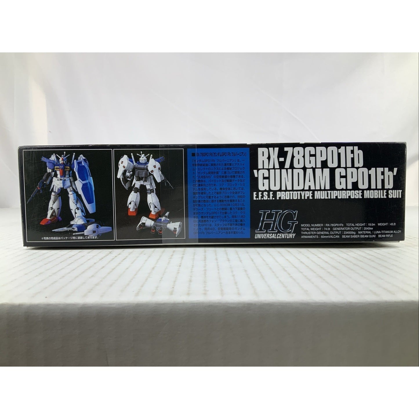 BANDAI HG RX-78GP01Fb Gundam RX-78 GP01Fb 018 1:144 model kit DISTRESSED BOX