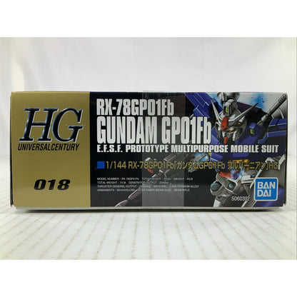 BANDAI HG RX-78GP01Fb Gundam RX-78 GP01Fb 018 1:144 model kit DISTRESSED BOX