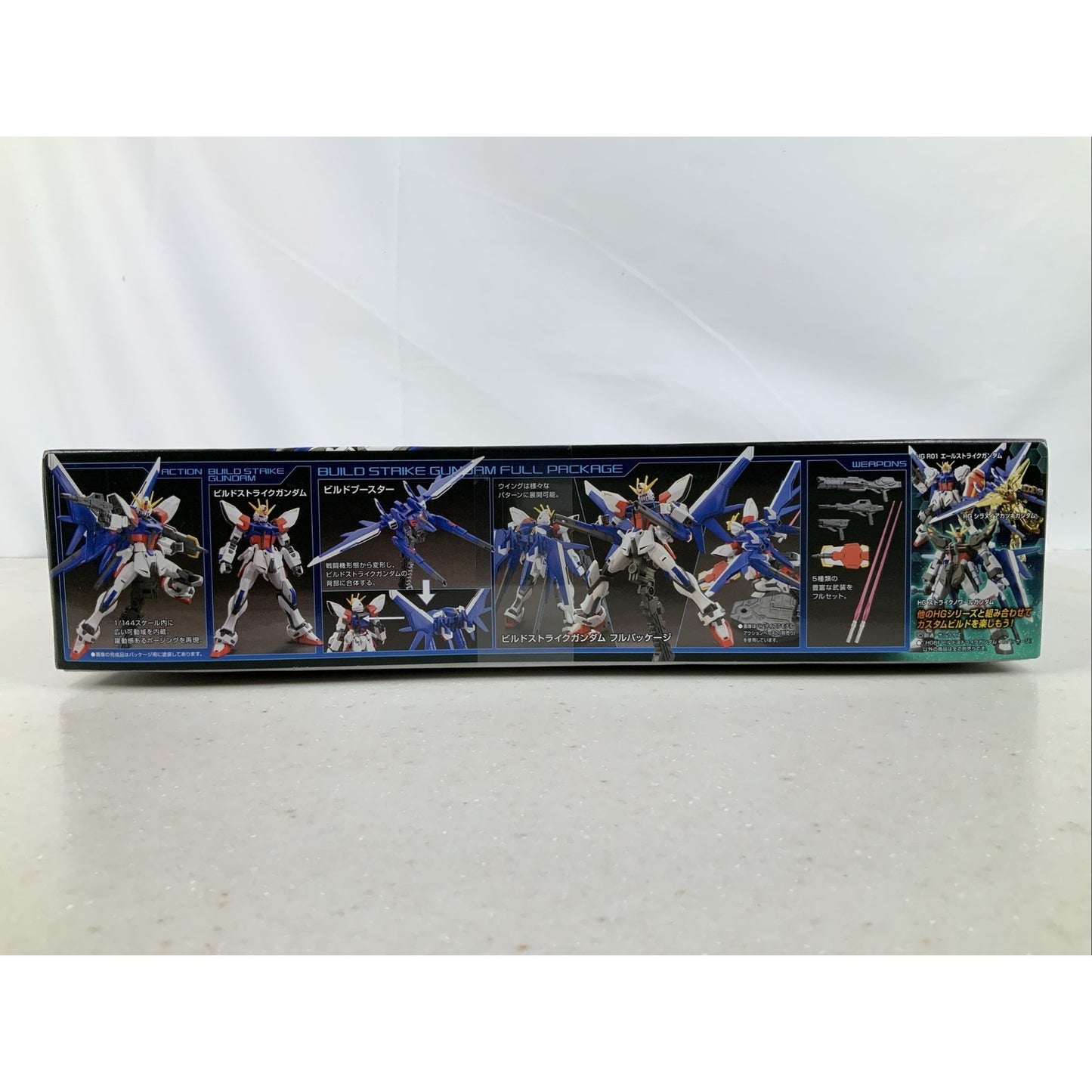BANDAI HG Build Strike Gundam Full Package HGBF 001 model kit DISTRESSED BOX