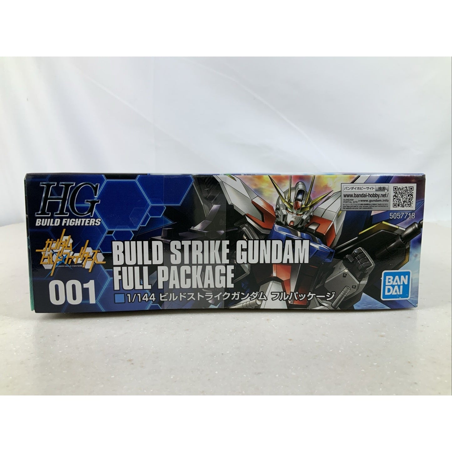 BANDAI HG Build Strike Gundam Full Package HGBF 001 model kit DISTRESSED BOX