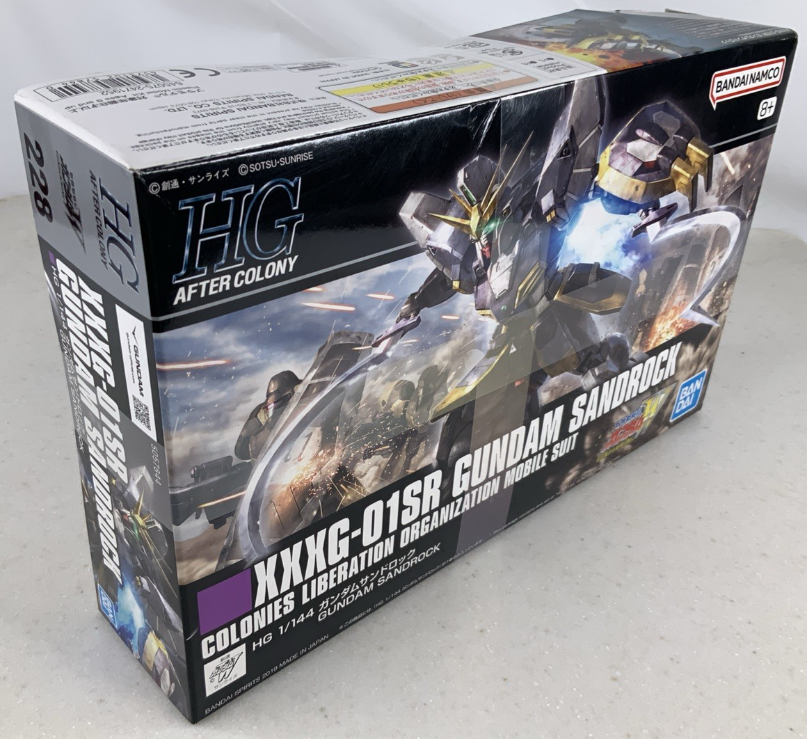 BANDAI HG XXXG 01SR Gundam Sandrock HGAC 228 1:144 model kit DISTRESSED BOX6