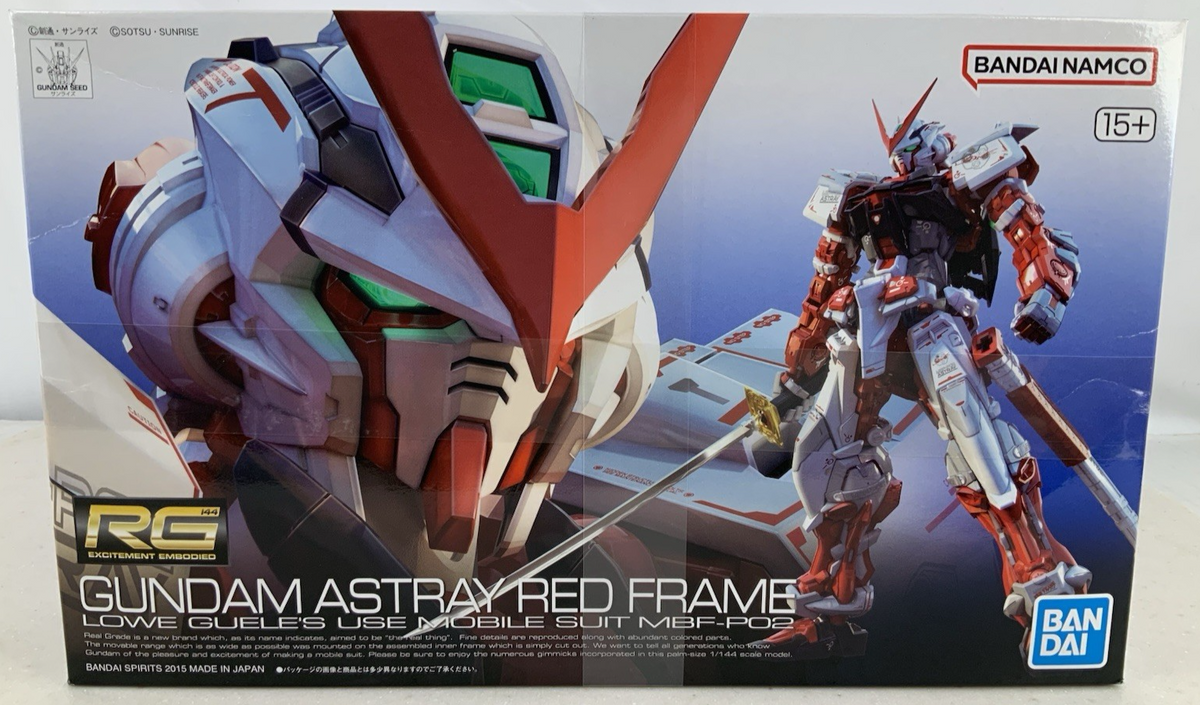 BANDAI RG Gundam Astray Red Frame 19 1:144 model kit DISTRESSED BOX0