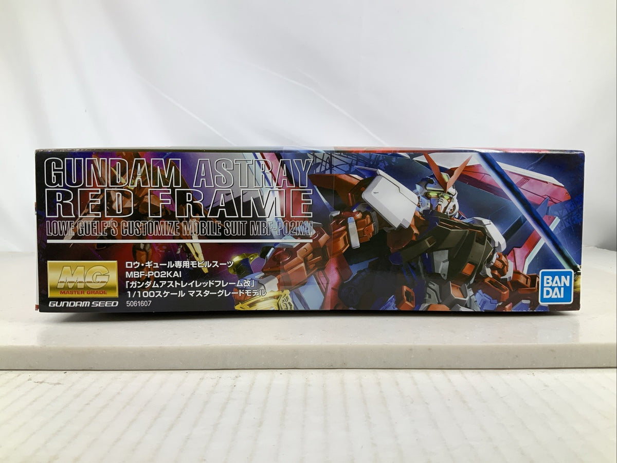 BANDAI MG Gundam Astray Red Frame MBF P02KAI 1:100 model kit DISTRESSED BOX4