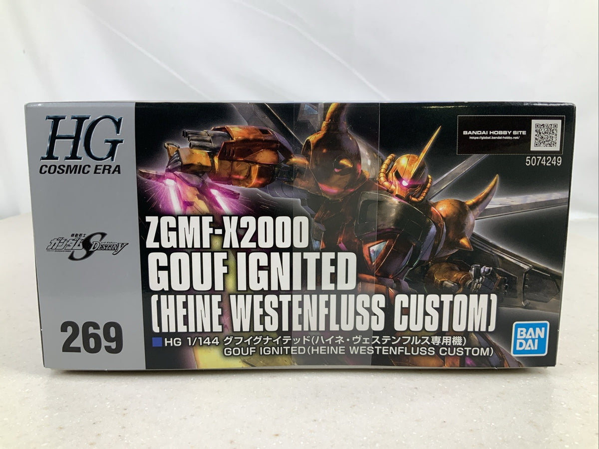 BANDAI HG Gouf Ingnited ZGMF X2000 Heine Westenfluss model kit DISTRESSED BOX5