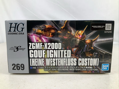 BANDAI HG Gouf Ingnited ZGMF X2000 Heine Westenfluss model kit DISTRESSED BOX5
