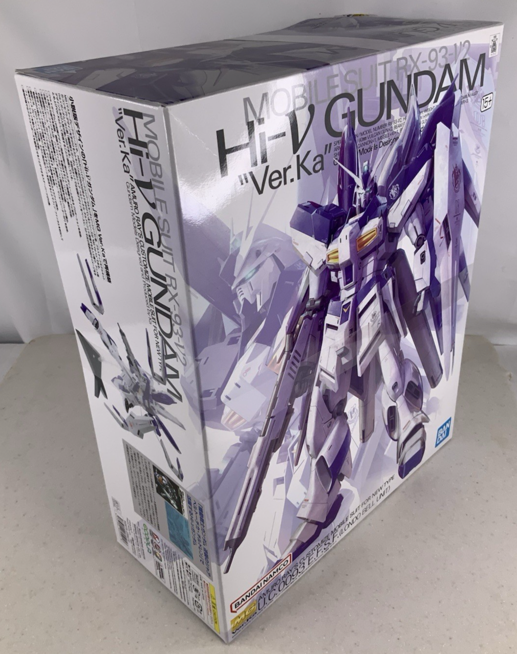 BANDAI MG Hi Nu Hi V Gundam Ver.Ka RX 93 v2 1:100 model kit DISTRESSED BOX6