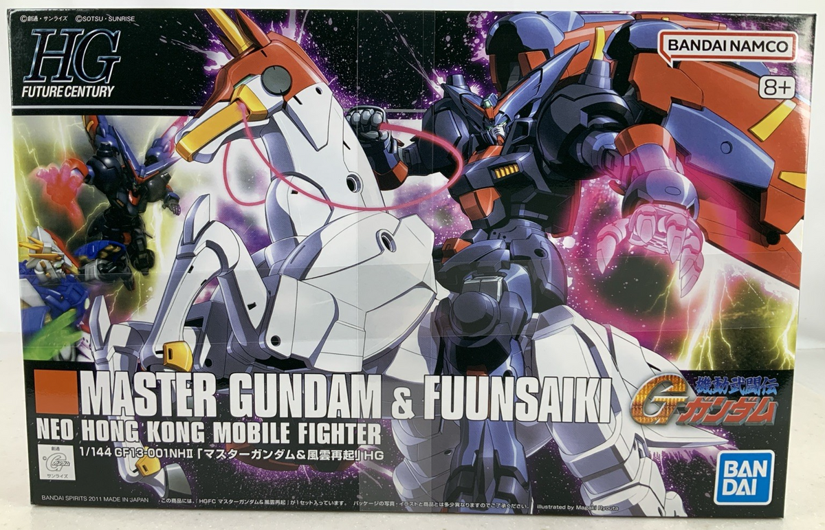 BANDAI HG Master Gundam & Fuunsaiki HGFC 128 1:144 model kit DISTRESSED BOX0