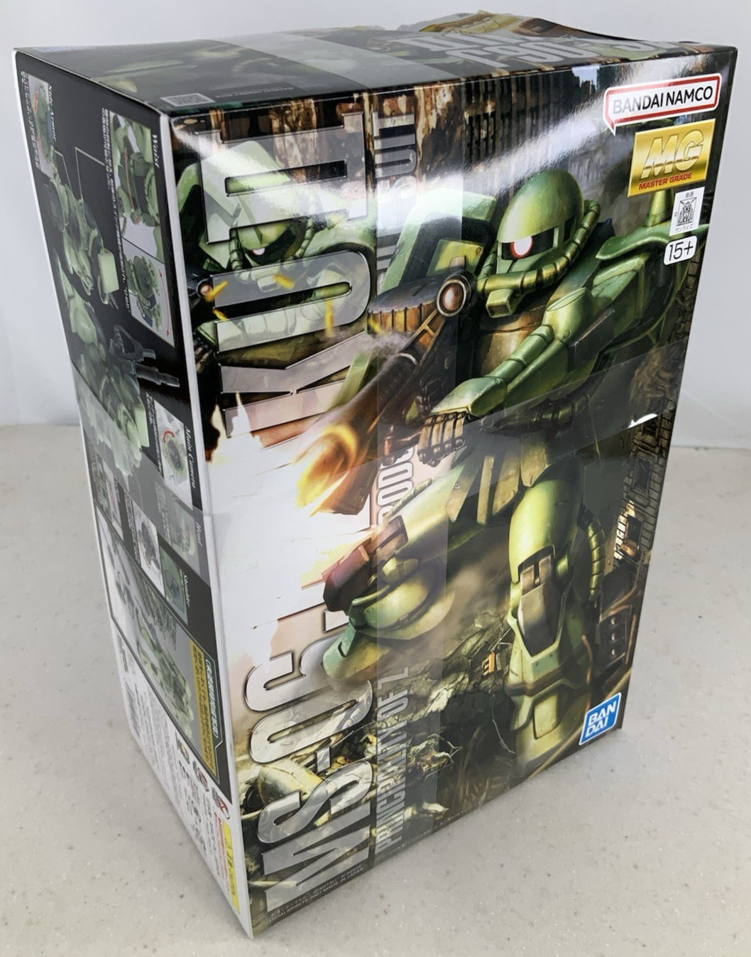 BANDAI MG Zaku II Ver.2.0 MS 06J 1:100 model kit DISTRESSED BOX6