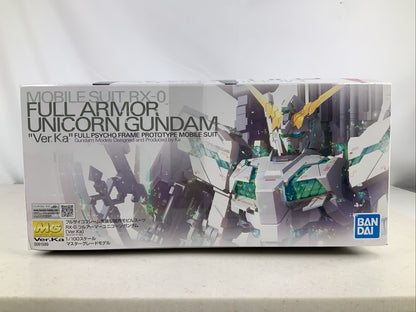 BANDAI MG Full Armor Unicorn Gundam Ver.Ka RX 0 1:100 model kit DISTRESSED BOX5