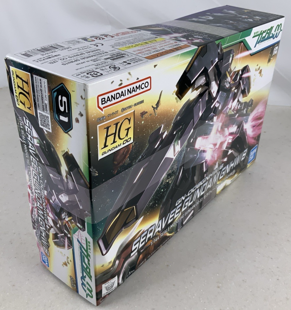 BANDAI HG Seravee Gundam 00 GNHW/B GN 008GNHW/B 1:144 model kit DISTRESSED BOX6