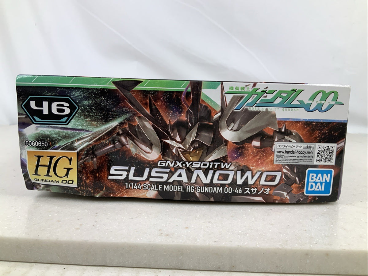 BANDAI HG Susanowo GNX Y901TW Gundam 00 46 1:144 model kit DISTRESSED BOX4