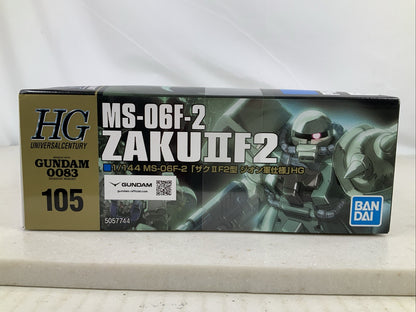 BANDAI HG MS 06F 2 Zaku II F2 Zeon Gundam 0083 105 HGUC model kit DISTRESSED BOX4