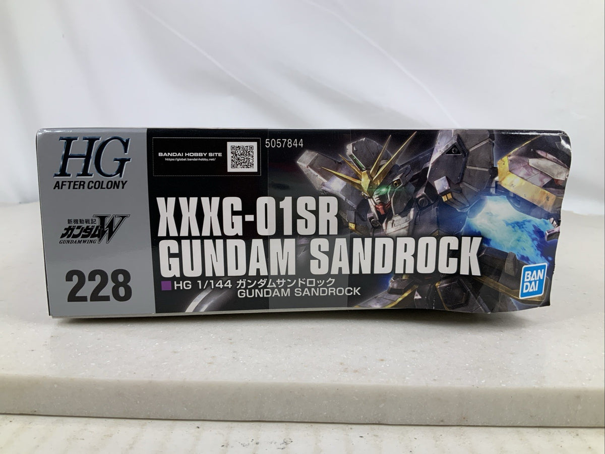BANDAI HG XXXG 01SR Gundam Sandrock HGAC 228 1:144 model kit DISTRESSED BOX5