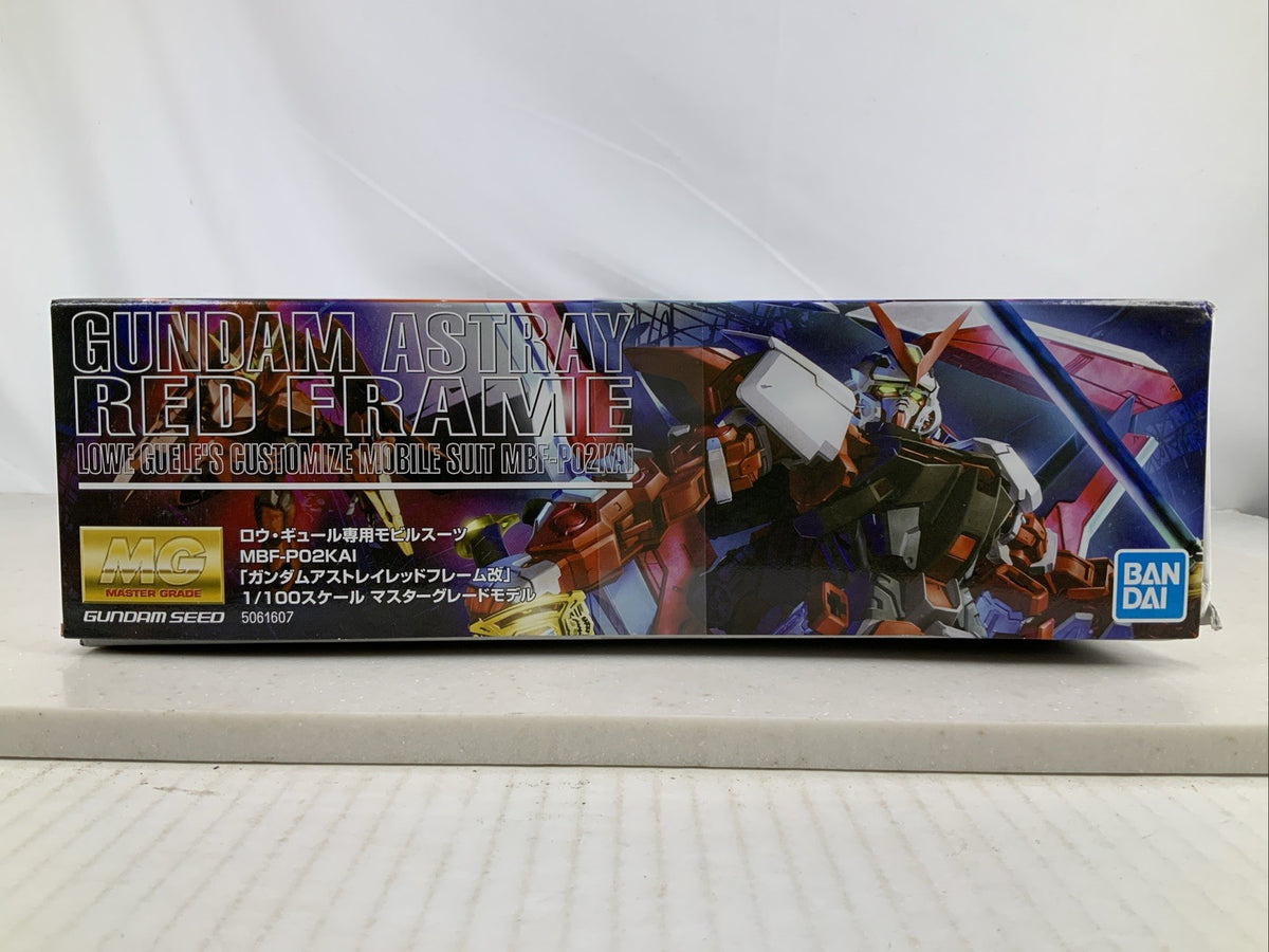 BANDAI MG Gundam Astray Red Frame MBF P02KAI 1:100 model kit DISTRESSED BOX5