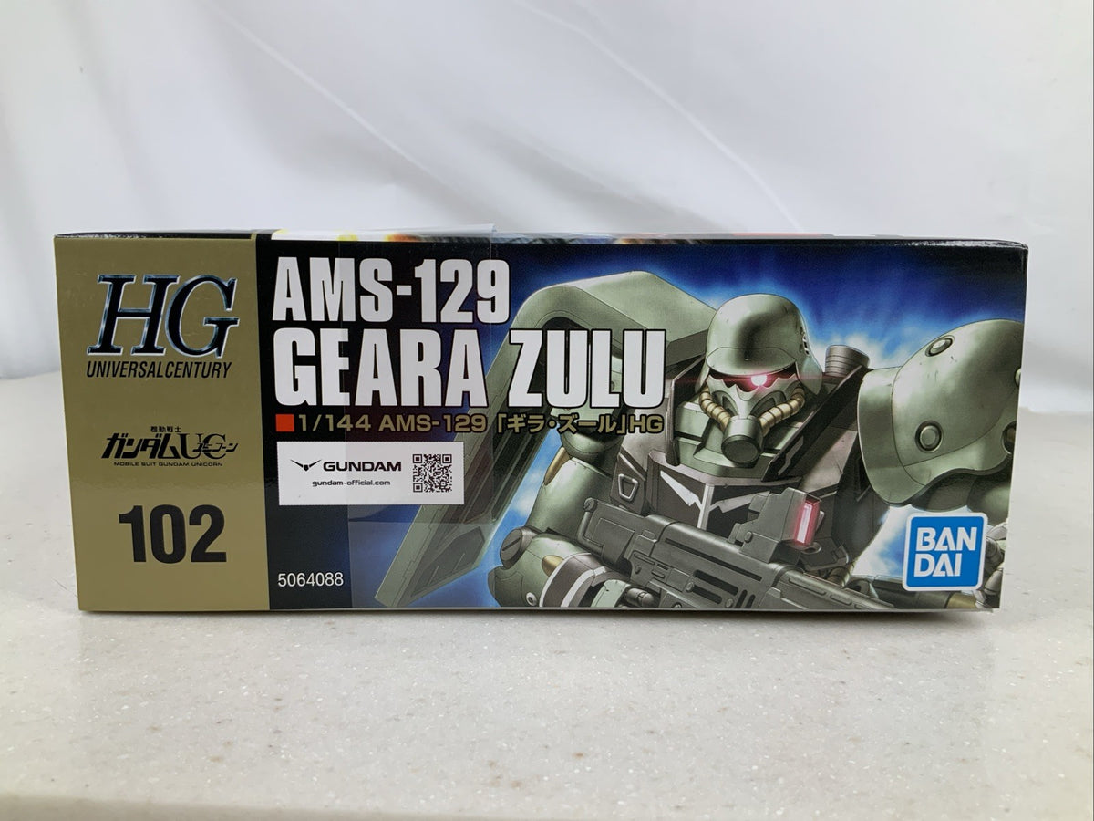 BANDAI HG AMS 129 Geara Zulu neo zeon 102 HGUC 1:144 model kit DISTRESSED BOX4
