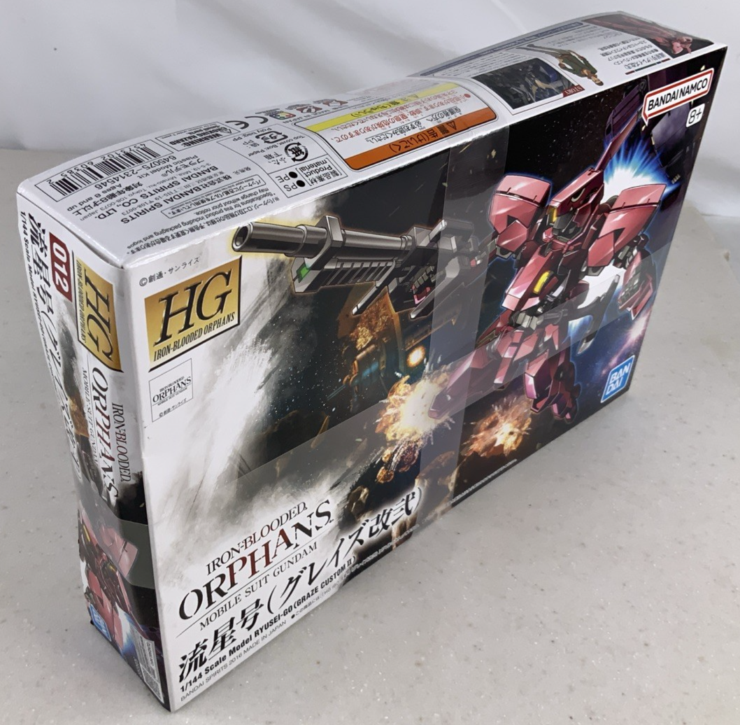 BANDAI HG Ryusei go Graze Custom II IBO 012 1:144 model kit DISTRESSED BOX6