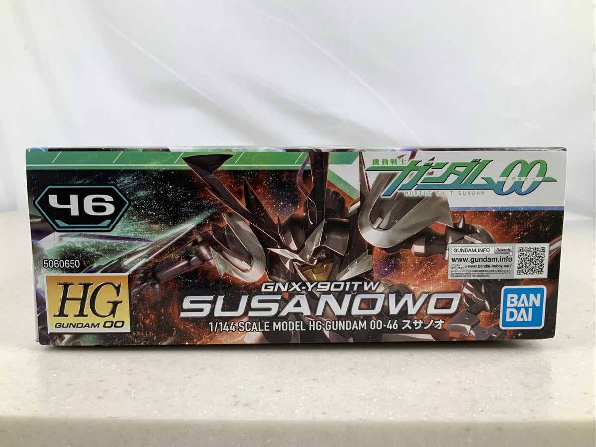 BANDAI HG Susanowo GNX Y901TW Gundam 00 46 1:144 model kit DISTRESSED BOX5