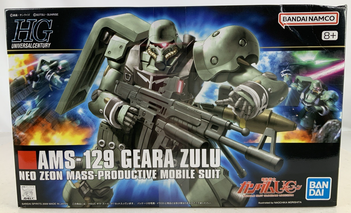 BANDAI HG AMS 129 Geara Zulu neo zeon 102 HGUC 1:144 model kit DISTRESSED BOX0
