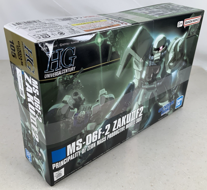 BANDAI HG MS 06F 2 Zaku II F2 Zeon Gundam 0083 105 HGUC model kit DISTRESSED BOX6