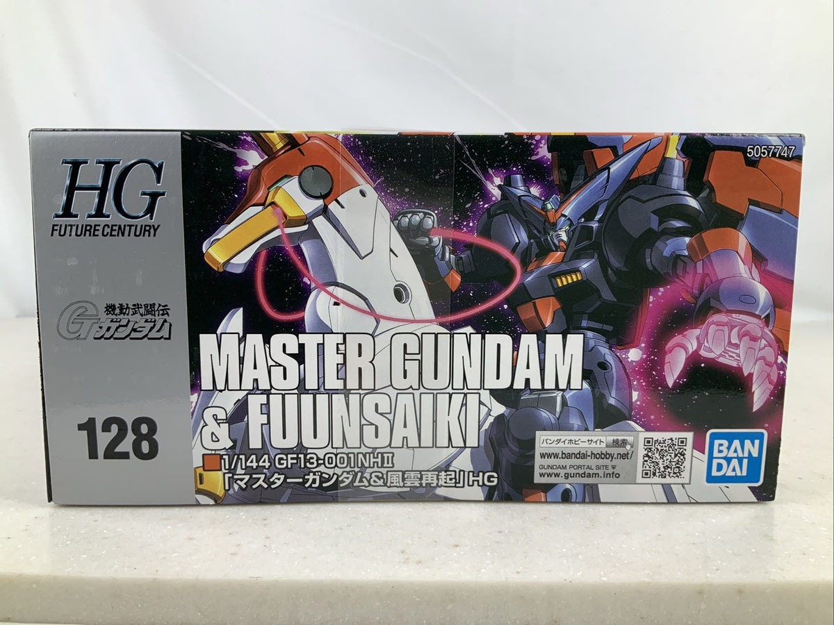 BANDAI HG Master Gundam & Fuunsaiki HGFC 128 1:144 model kit DISTRESSED BOX5