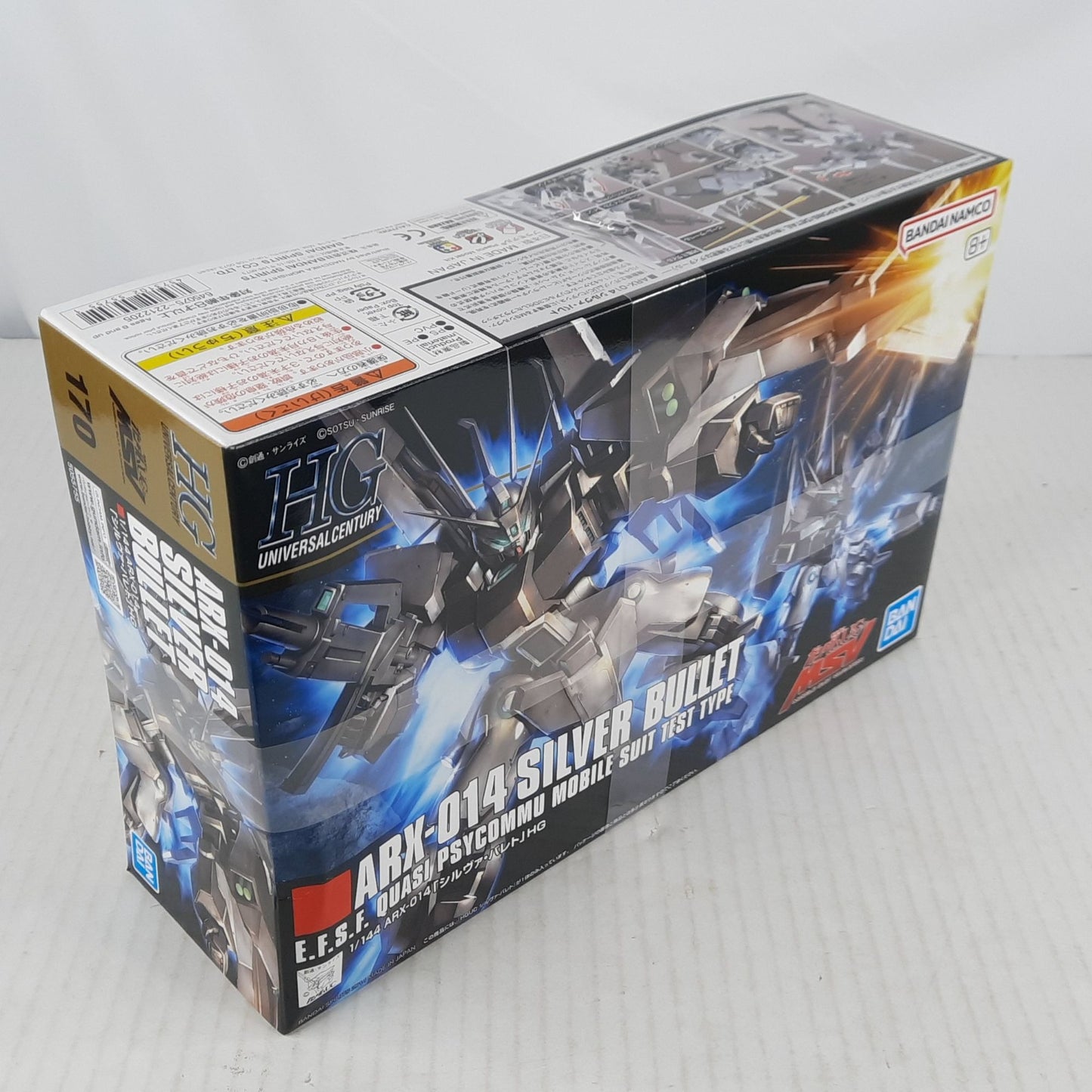 BANDAI HG ARX-014 Silver Bullet HGUC 1:144 170 model kit DISTRESSED BOX