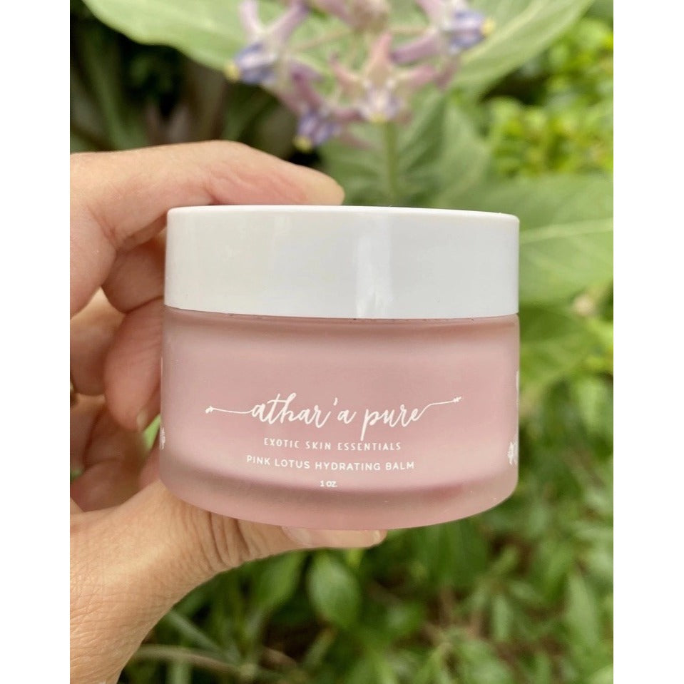 New In Box Athar’a Pure Exotic Skin Essentials Pink Lotus Hydrating Balm 1oz