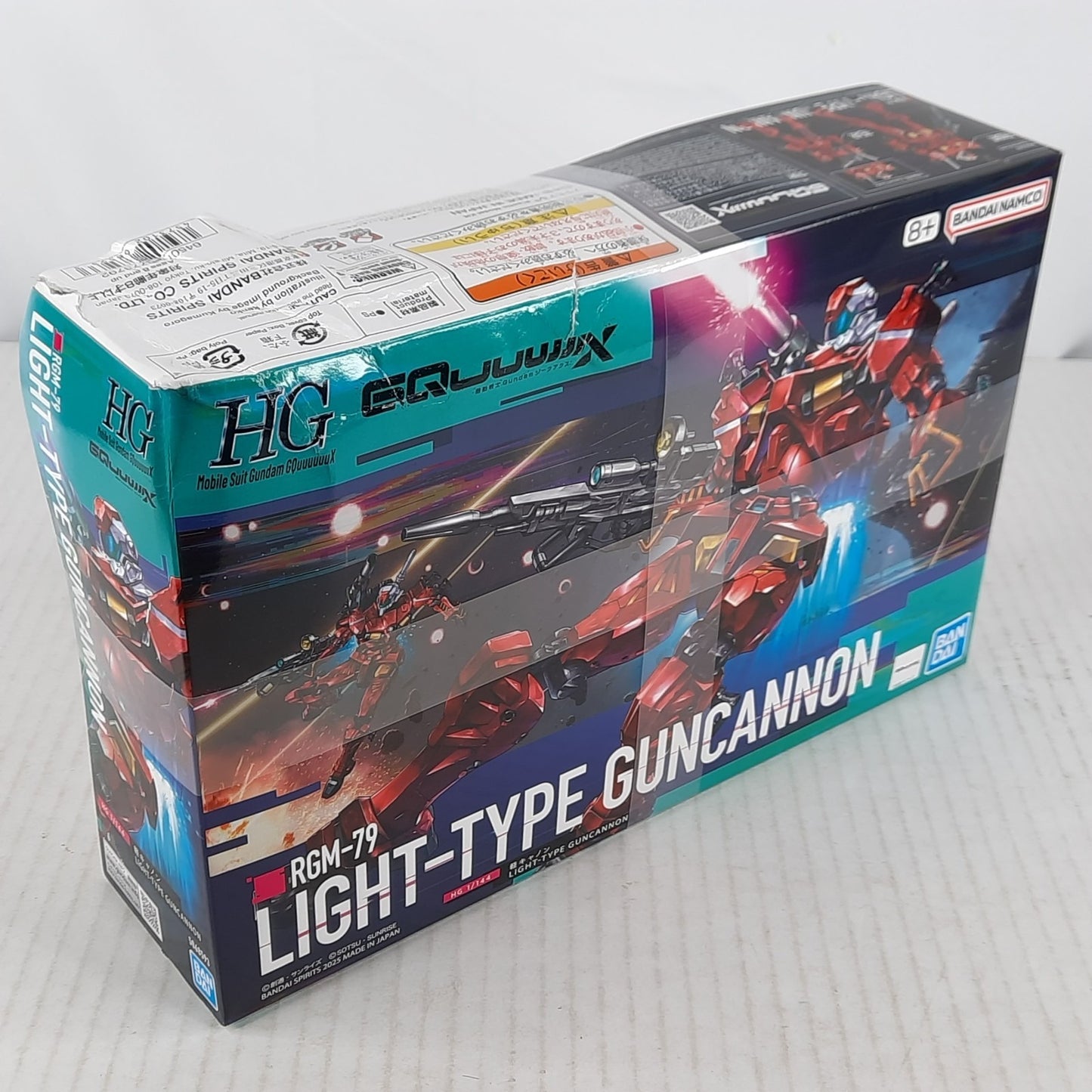 BANDAI HG RGM-79 Light Type Guncannon Gundam GQ GQuuuuuux model DISTRESSED BOX