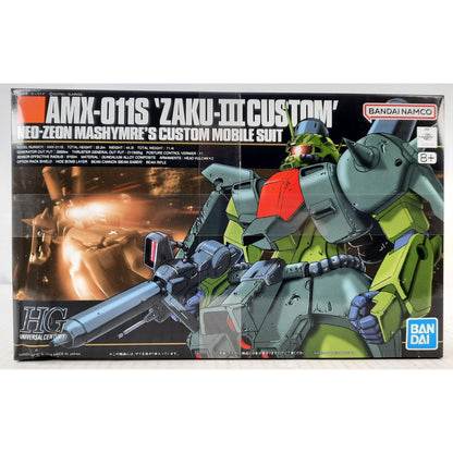 BANDAI AMX-011S ZAKU III custom Mashymre 003 1:144 model kit DISTRESSED BOX