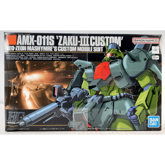 BANDAI AMX-011S ZAKU III custom Mashymre 003 1:144 model kit DISTRESSED BOX