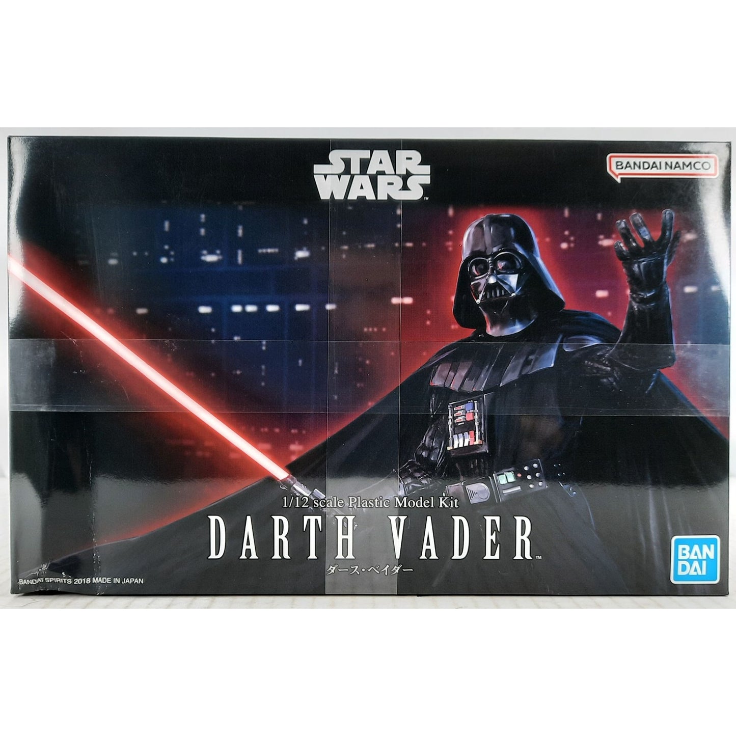 BANDAI Star Wars Darth Vader figure 1:12 scale model kit DISTRESSED BOX