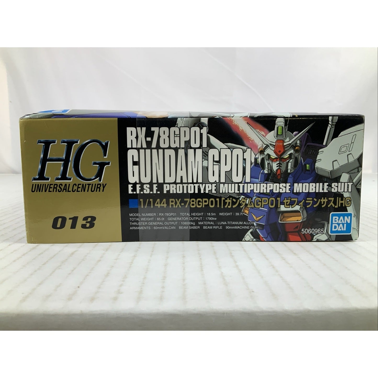 BANDAI HG RX-78GP01 RX-78 GP01 Zephyrantes 013 1:144 model kit DISTRESSED BOX