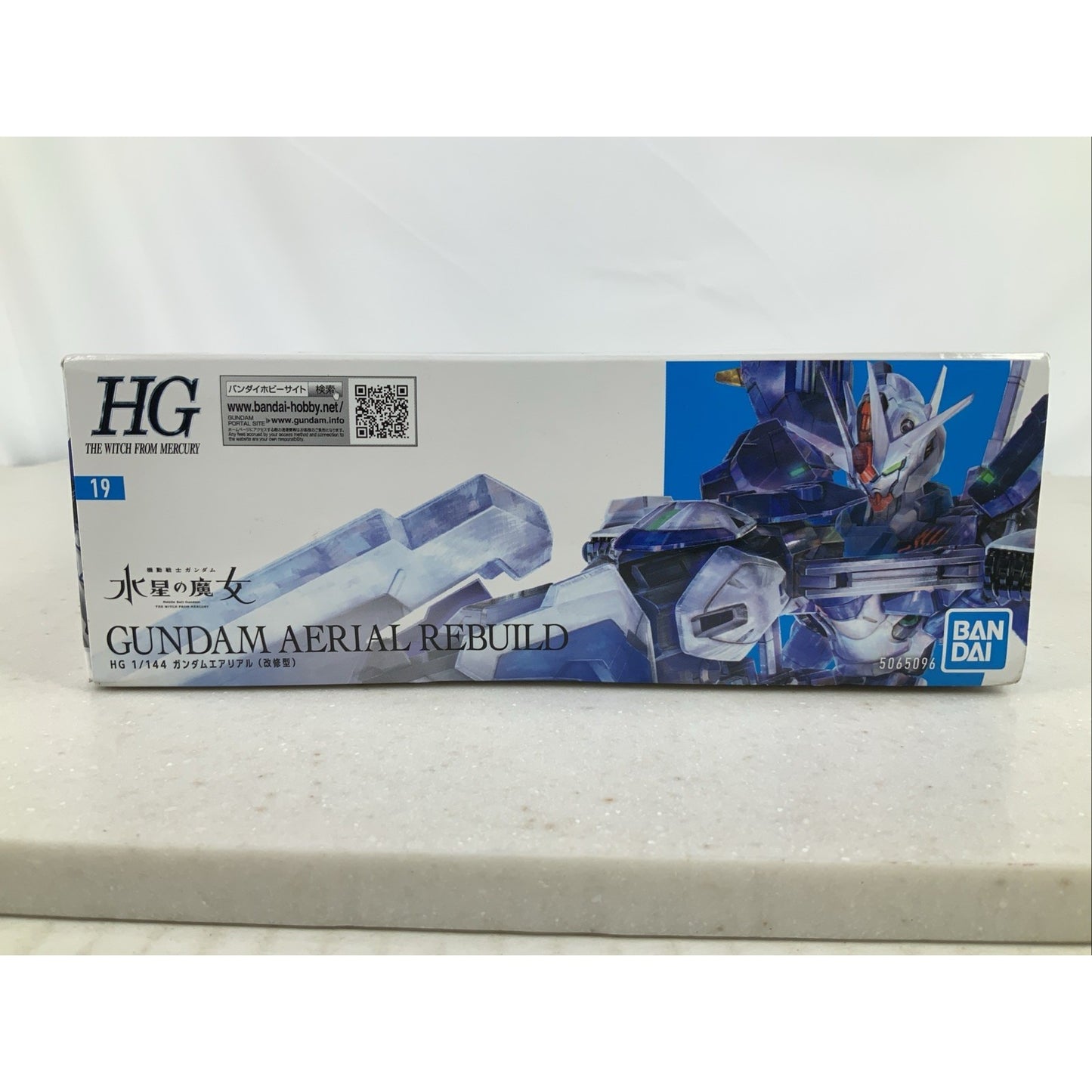 BANDAI HG WfM Gundam Aerial Rebuild 19 1:144 model kit DISTRESSED BOX