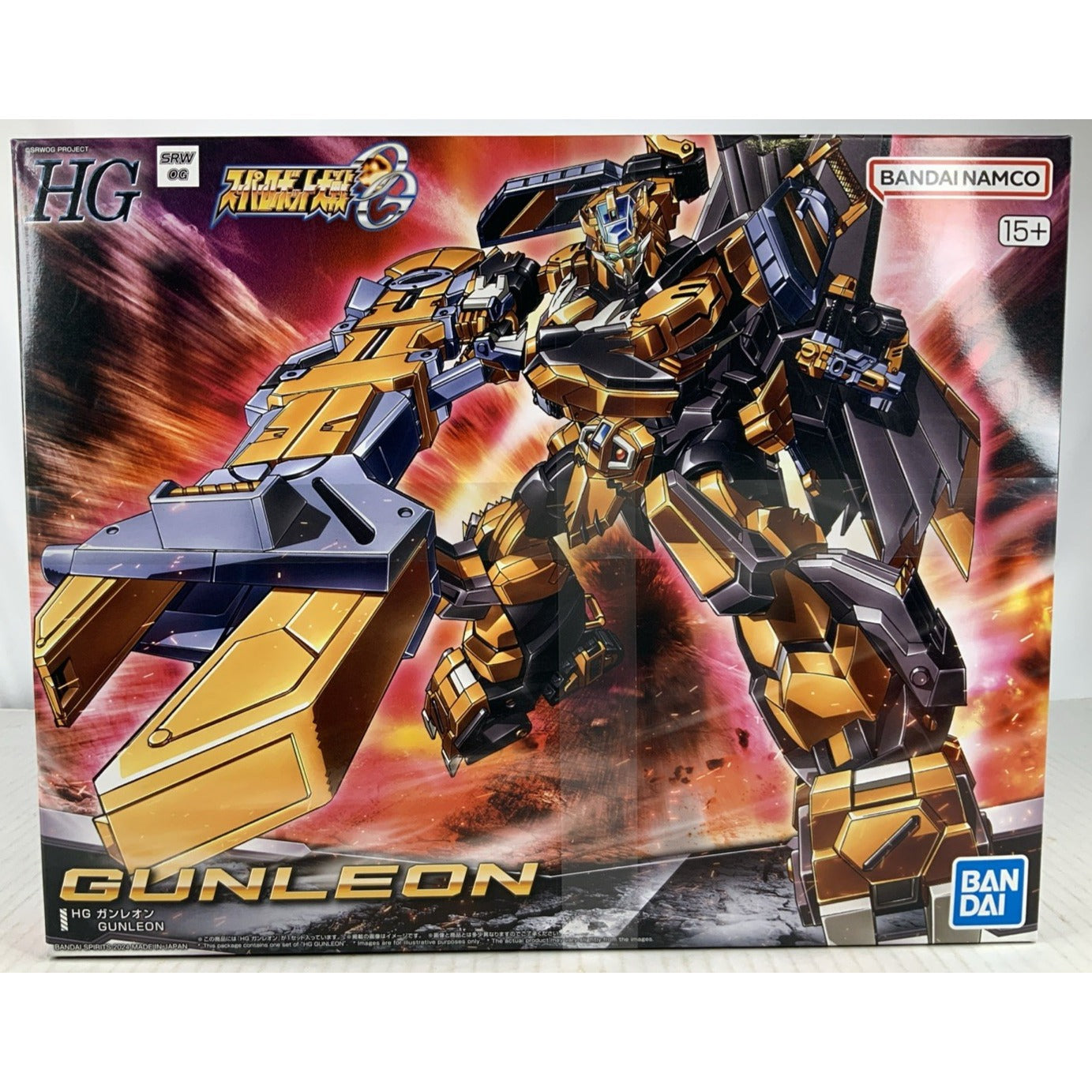 BANDAI HG Gunleon Super Robot Wars model kit DISTRESSED BOX