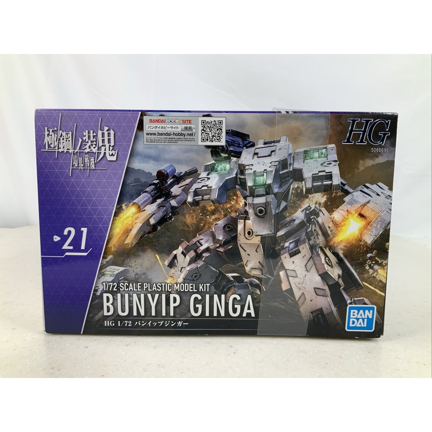 BANDAI HG Bunyip Ginga AMAIM Kyoukai Senki 21 1:72 model kit DISTRESSED BOX