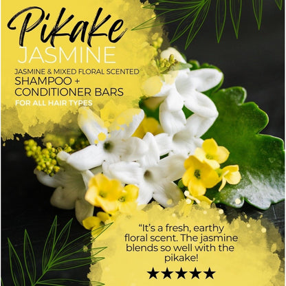 Viori Pikake Jasmine Shampoo and Conditioner Solid Bar Set Limited Edition