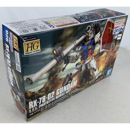 BANDAI HG RX-78-02 Gundam The Origin 1:144 model kit DISTRESSED BOX