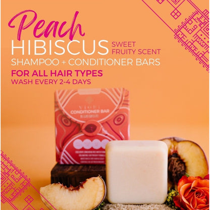 VIORI Peach Hibiscus Shampoo & Conditioner Bars Full Size Limited Edition Set