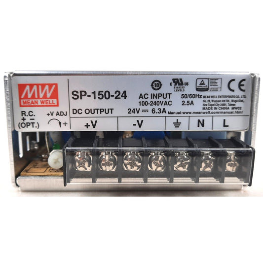 MW Mean Well SP-150-24 Power Supply 24v 6.3A AC input 100-240 VAC