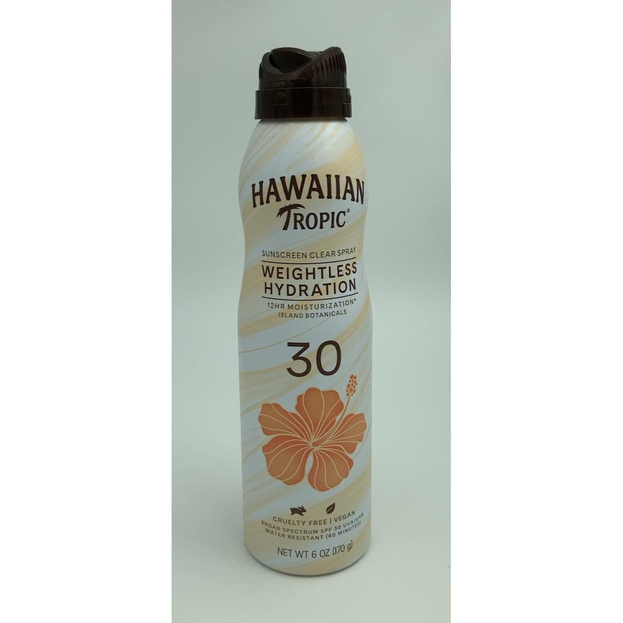Hawaiian Tropic Weightless Hydration Clear Mist Spray Sunscreen SPF 30 6 oz  NEW