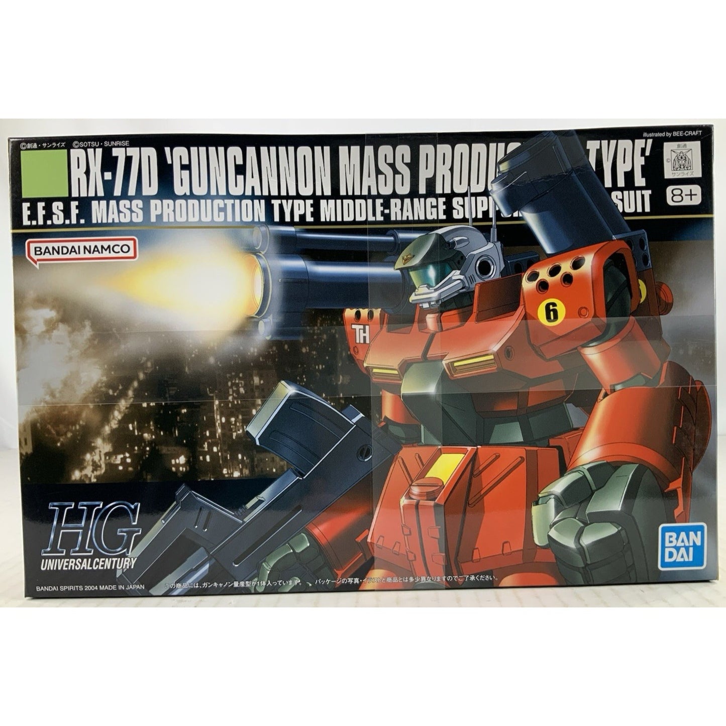 BANDAI HG RX-77D Guncannon mass production type 1:144 model kit DISTRESSED BOX