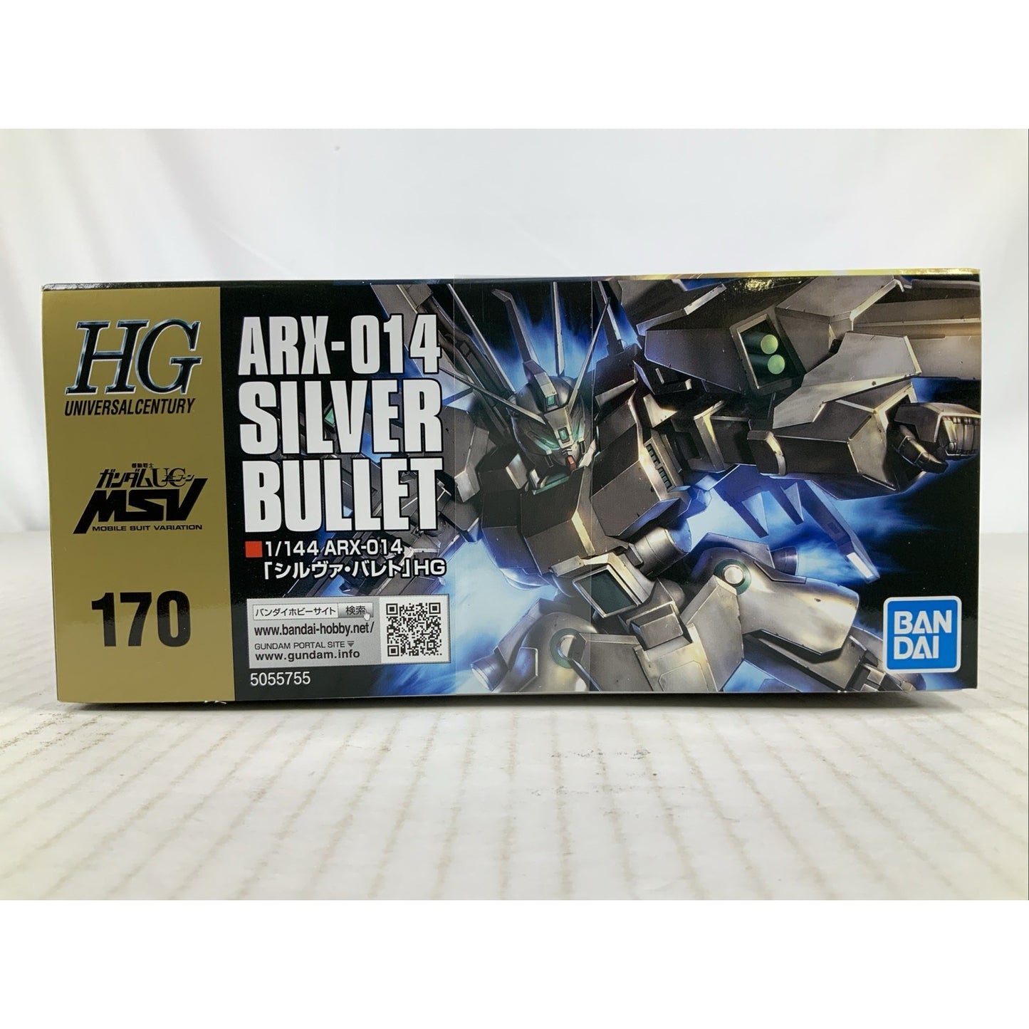BANDAI HG ARX-014 Silver Bullet HGUC 1:144 170 model kit DISTRESSED BOX
