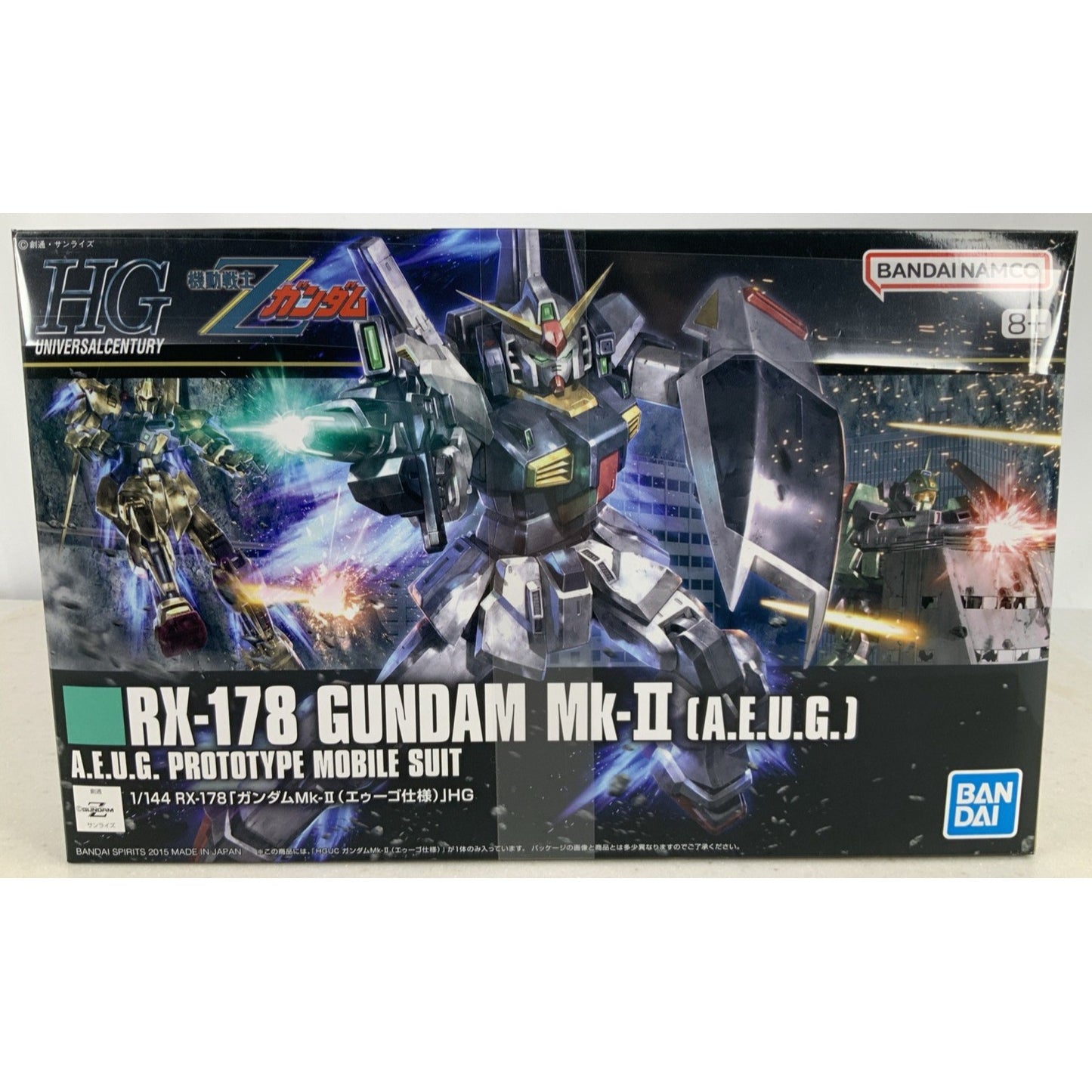 BANDAI HG RX-178 Gundam Mk-II AEUG Z HGUC 193 1:144 model kit DISTRESSED BOX