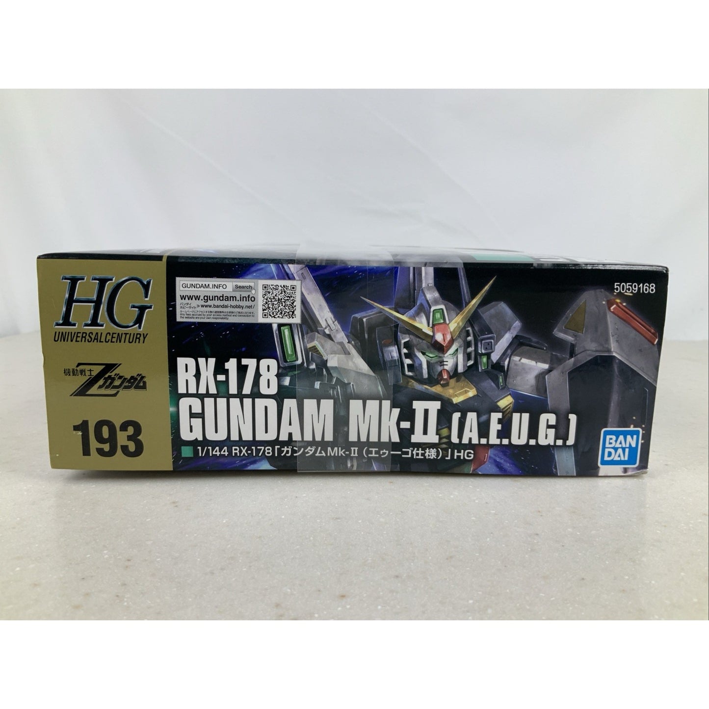 BANDAI HG RX-178 Gundam Mk-II AEUG Z HGUC 193 1:144 model kit DISTRESSED BOX