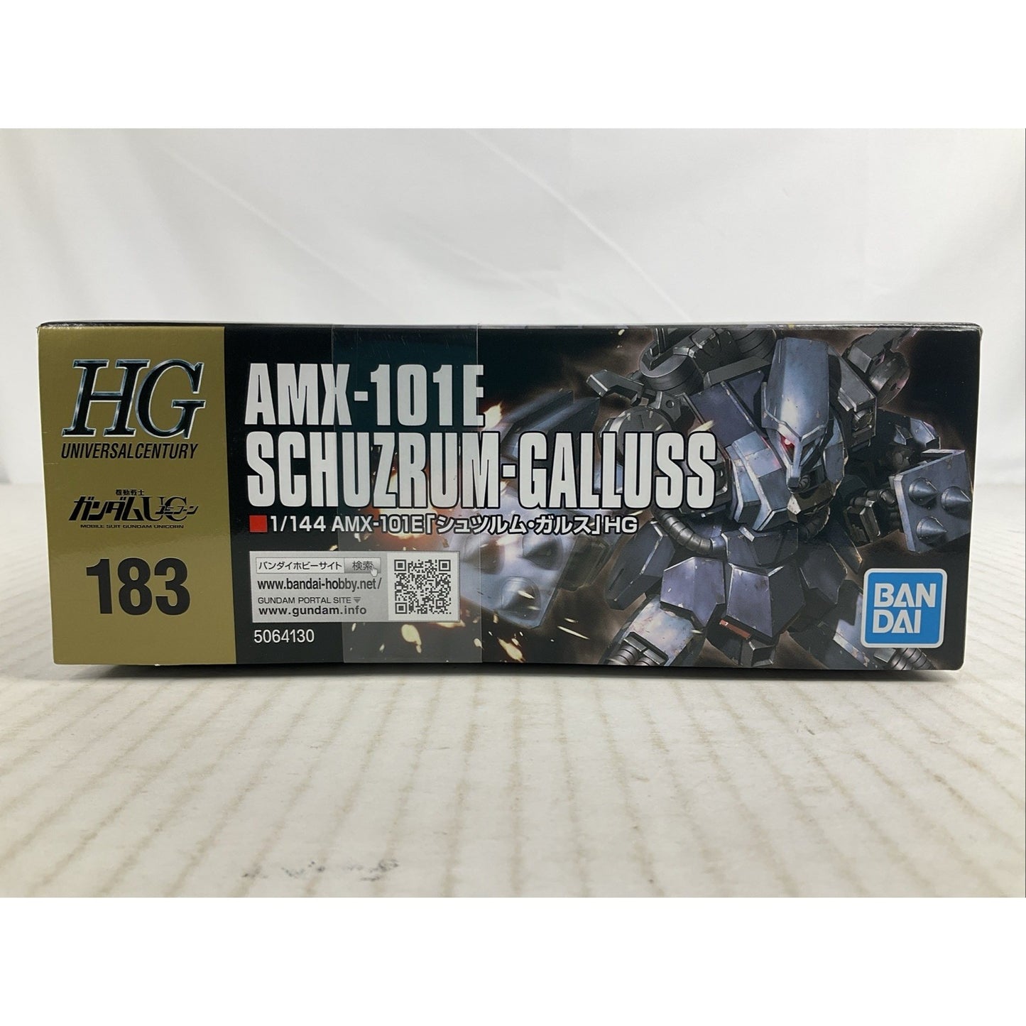 BANDAI HG AMX-101E Schuzrum Galluss 1:144 HGUC model kit DISTRESSED BOX