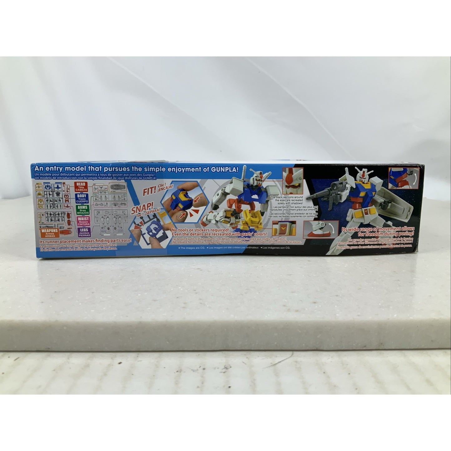 BANDAI RX-78-2 Gundam Entry Grade Gunpla 1:144 model kit DISTRESSED BOX
